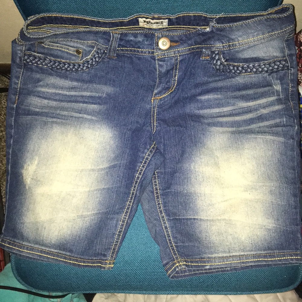 denim shorts